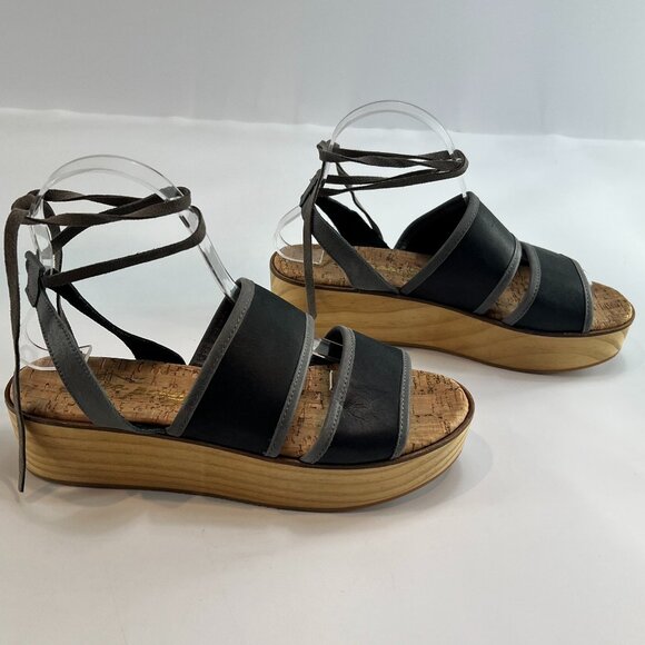 Free People Lace-up Flatform Sandals - Picture 3 of 10